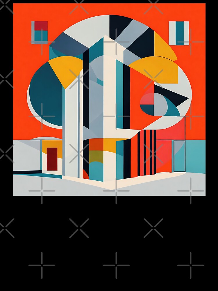 architectural tree | geometric buildings by Phoenix-Textile