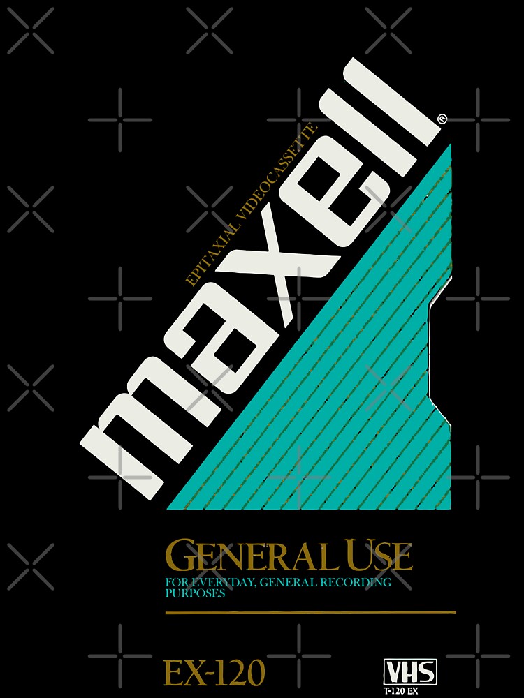 MAXELL VINTAGE 90S VHS COVER by WHAT THE SHIRT