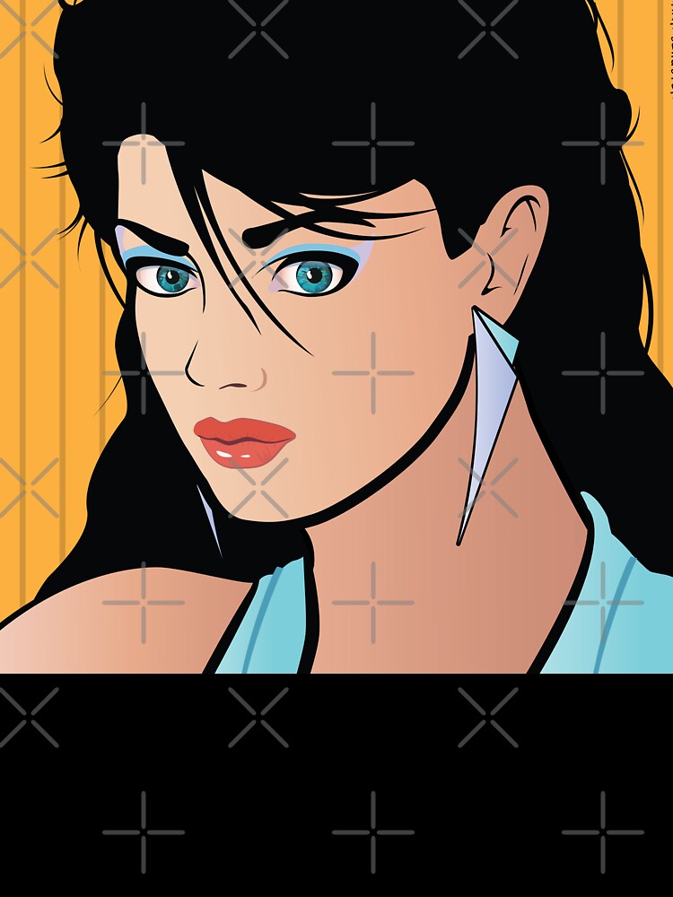 Beautiful Pop Art Girl Woman Tanya by Frank Schuster