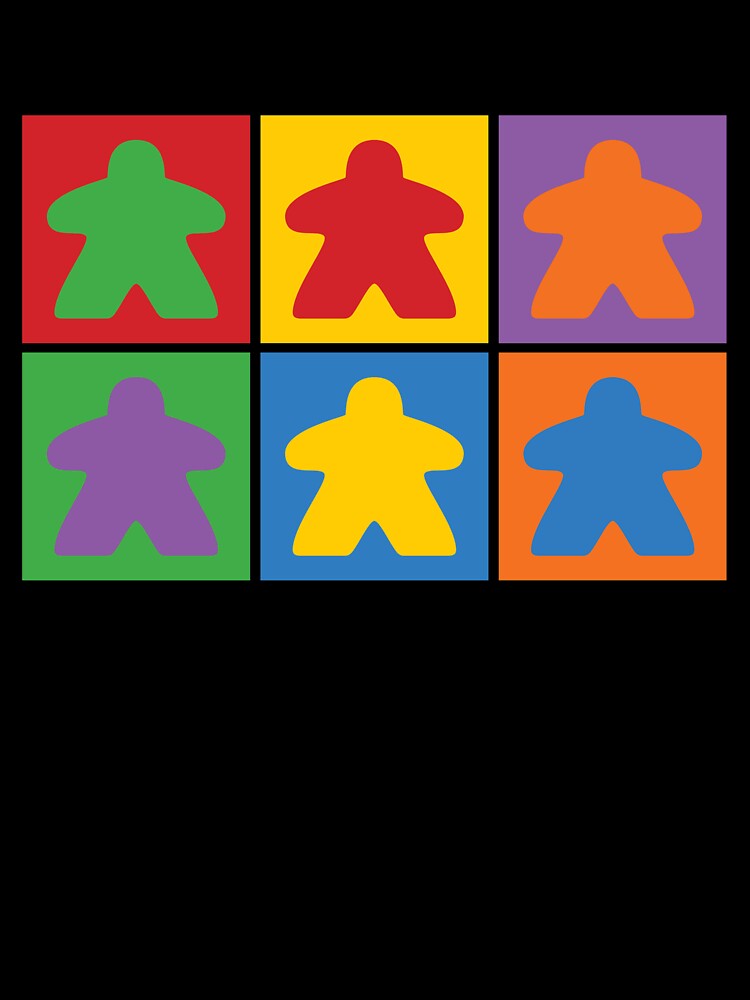 Board Games - Six Meeples by RhoaDesigns