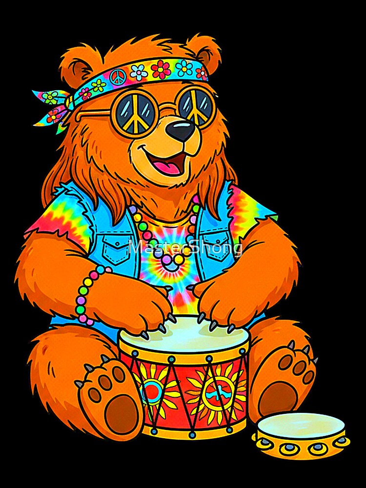Hippie Bear by MasterShong