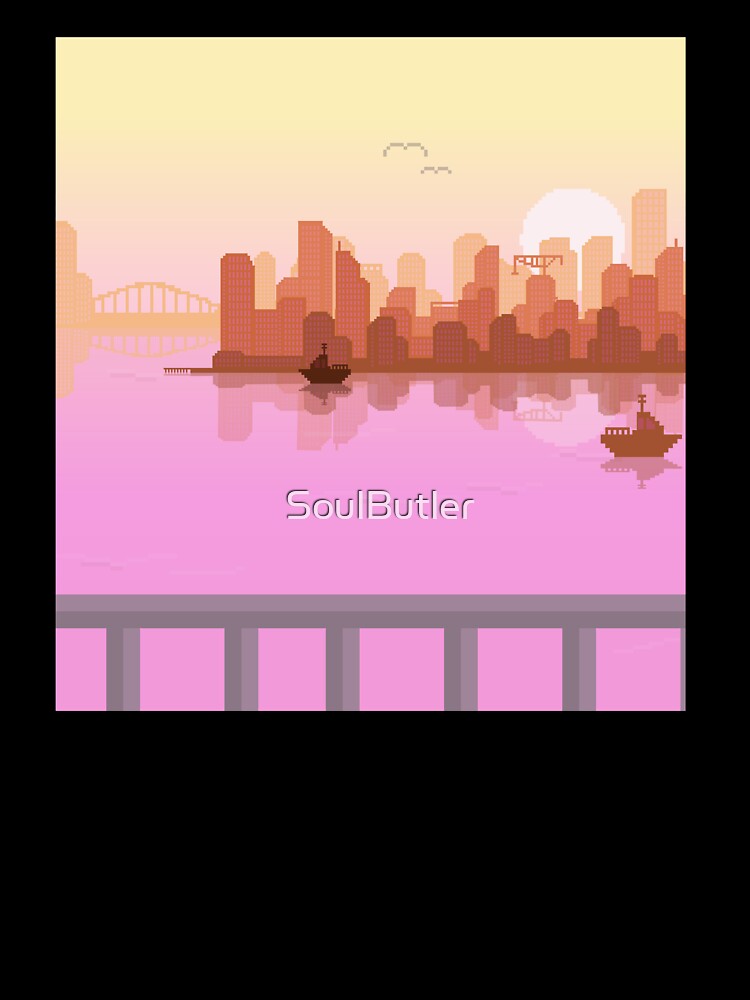 Pixel Art Ocean City by SoulButler