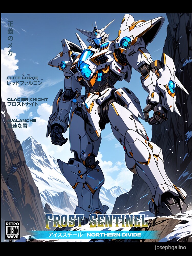 Frost Sentinel Mecha of the Northern Divide by Retro Urban Wave