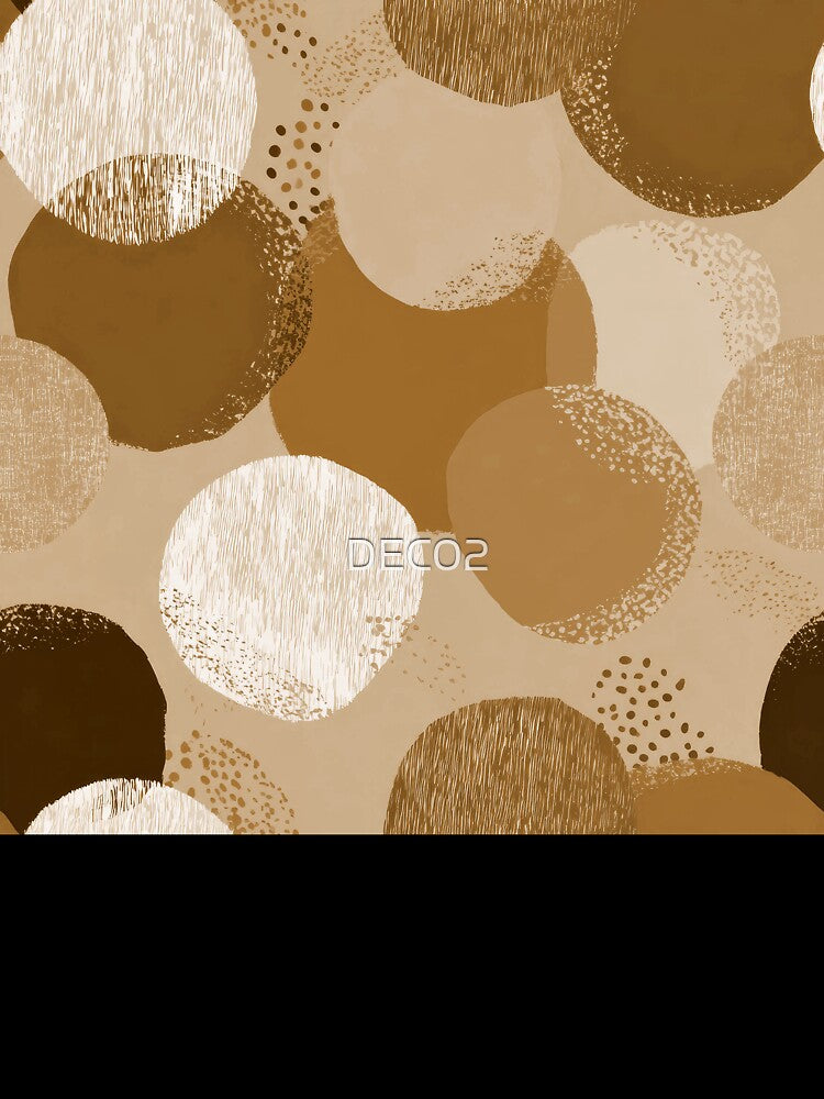 Boho Earth Tones, Taupe, And Sand Hues Abstract by DEC02