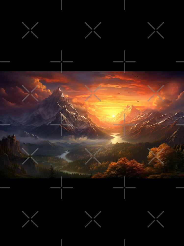 Fantasy Landscape - Sunset Valley by Fantasy Masterpiece