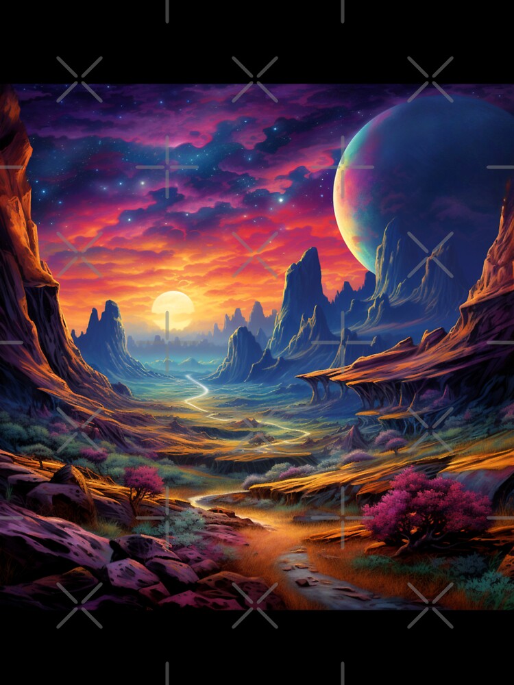 Fantasy Landscape - Kaleidoscope Canyons by Fantasy Masterpiece