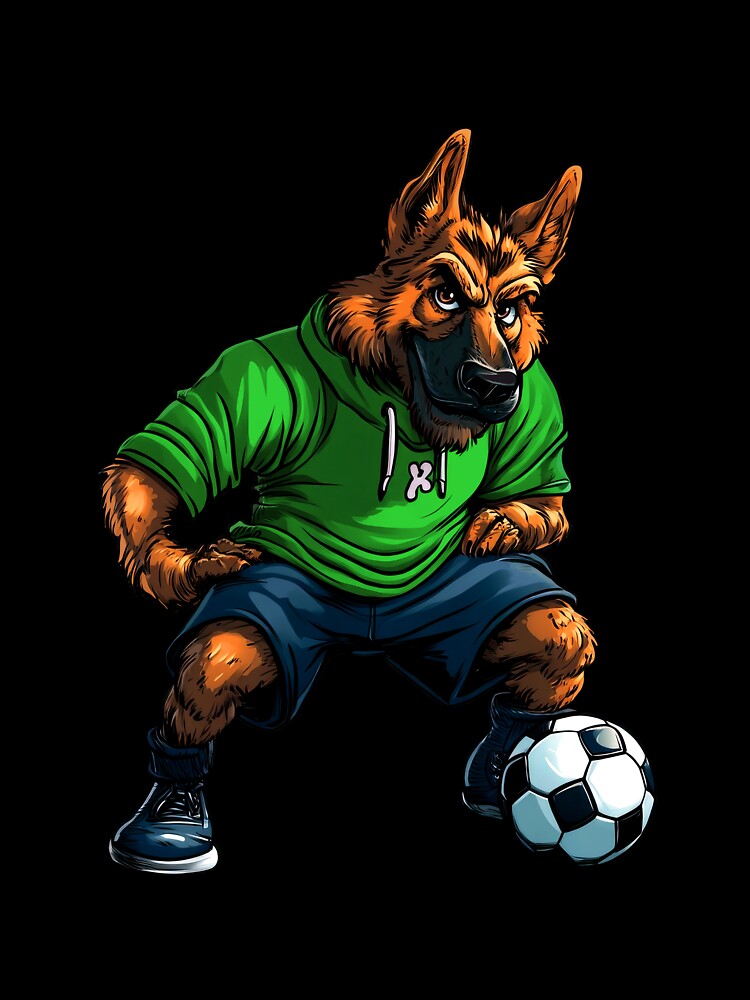 German Shepherd footballer by Soulskier
