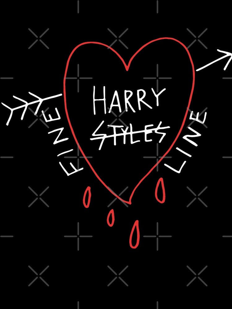 Fine Harry Style Lines Arrow And Wet Heart Unisex by rileyarnold05