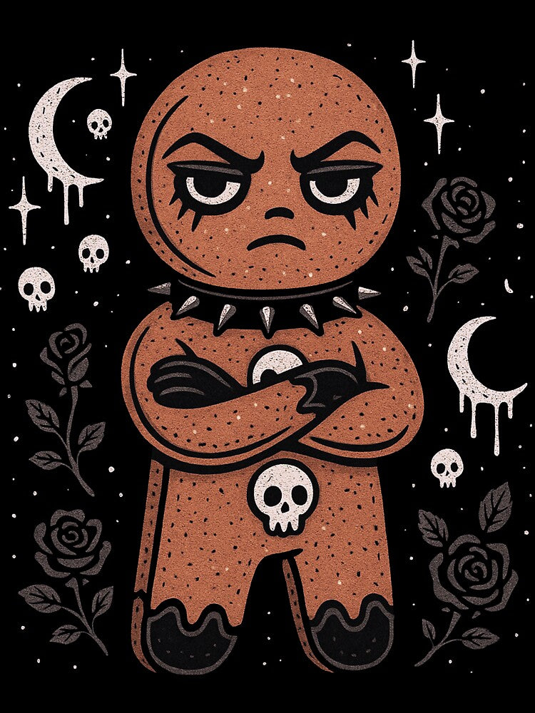 Gothic Christmas Goth Gingerbread Man Men Women Kids by BlueBerry-Pengu