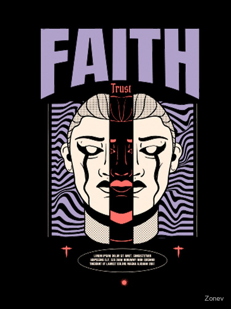 Hand drawn Faith for streetwear by Zonev