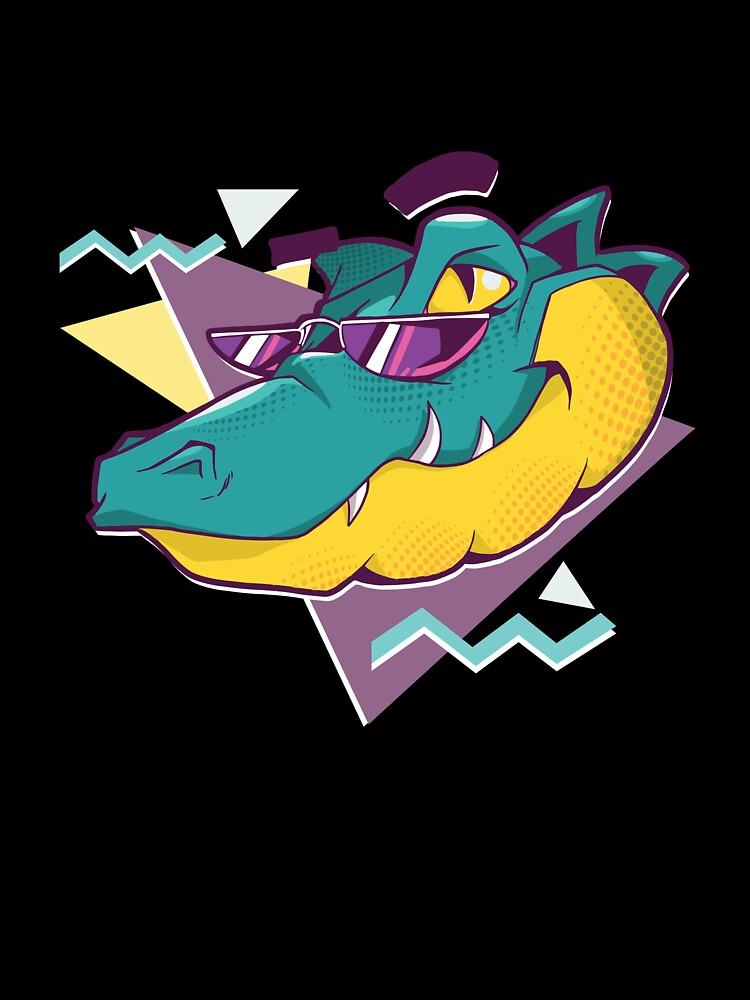Cool Alligator Crocodile - 90s Party Retro Nostalgia by AaaleXX