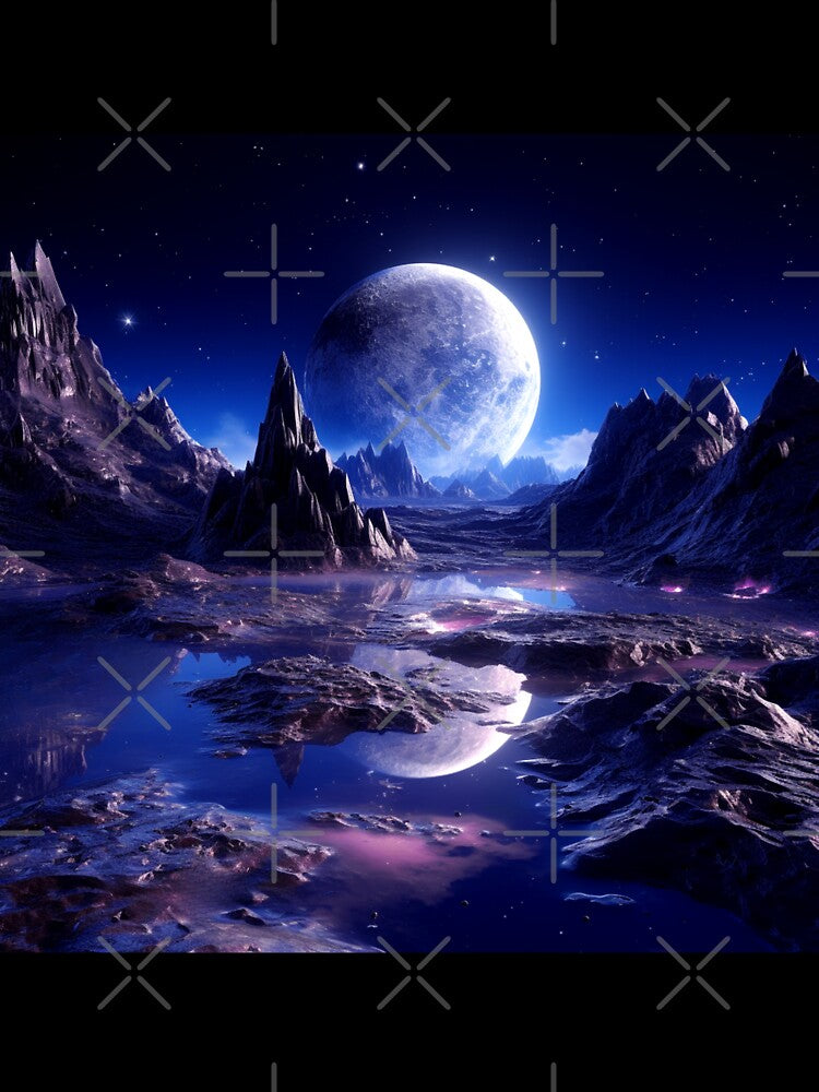 Fantasy Landscape - Full Moon Rising by Fantasy Masterpiece