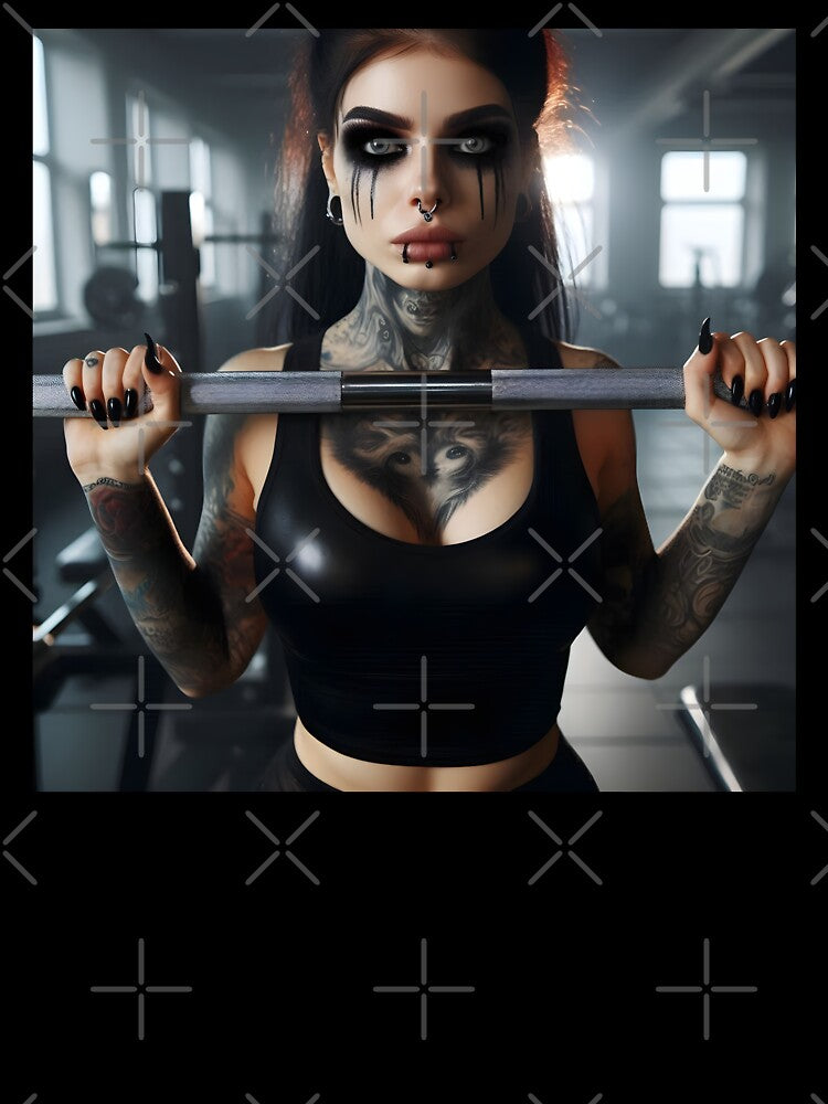Dark Gothic Gym Girl by Skeelo702
