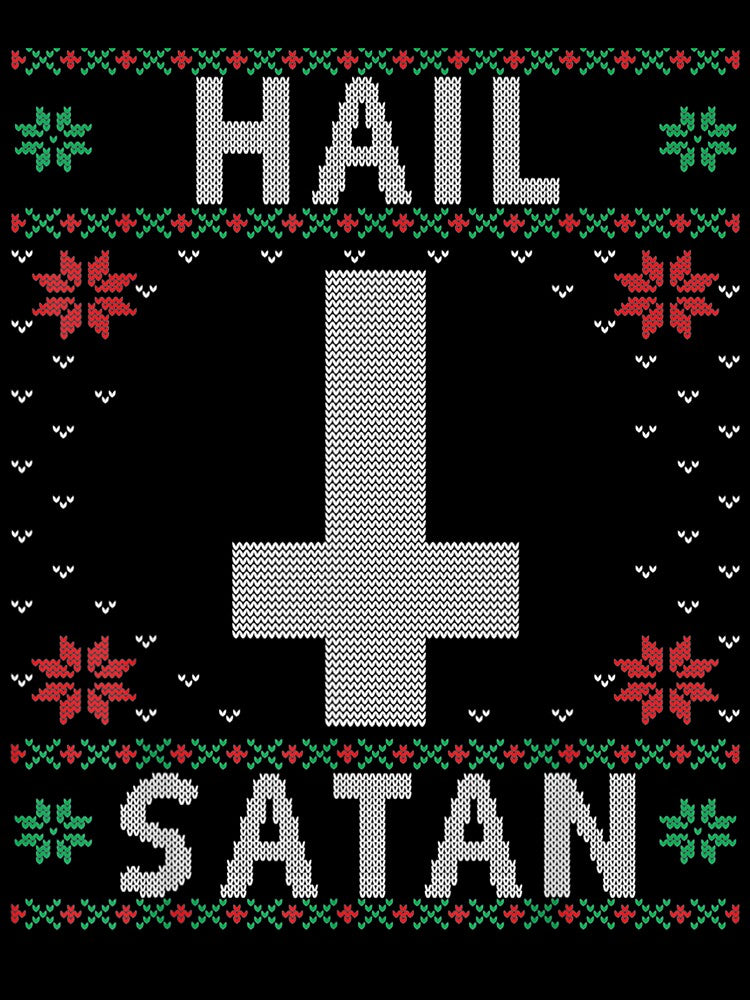 Hail Satan Ugly Christmas Pajamas Satanic Death Metal Goth by aliceshe