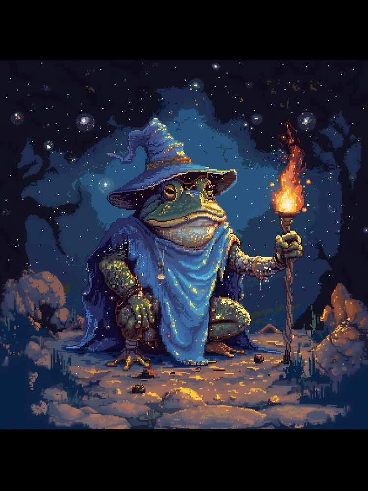 Toad Wizard Pixel Art by Kaos-Bit
