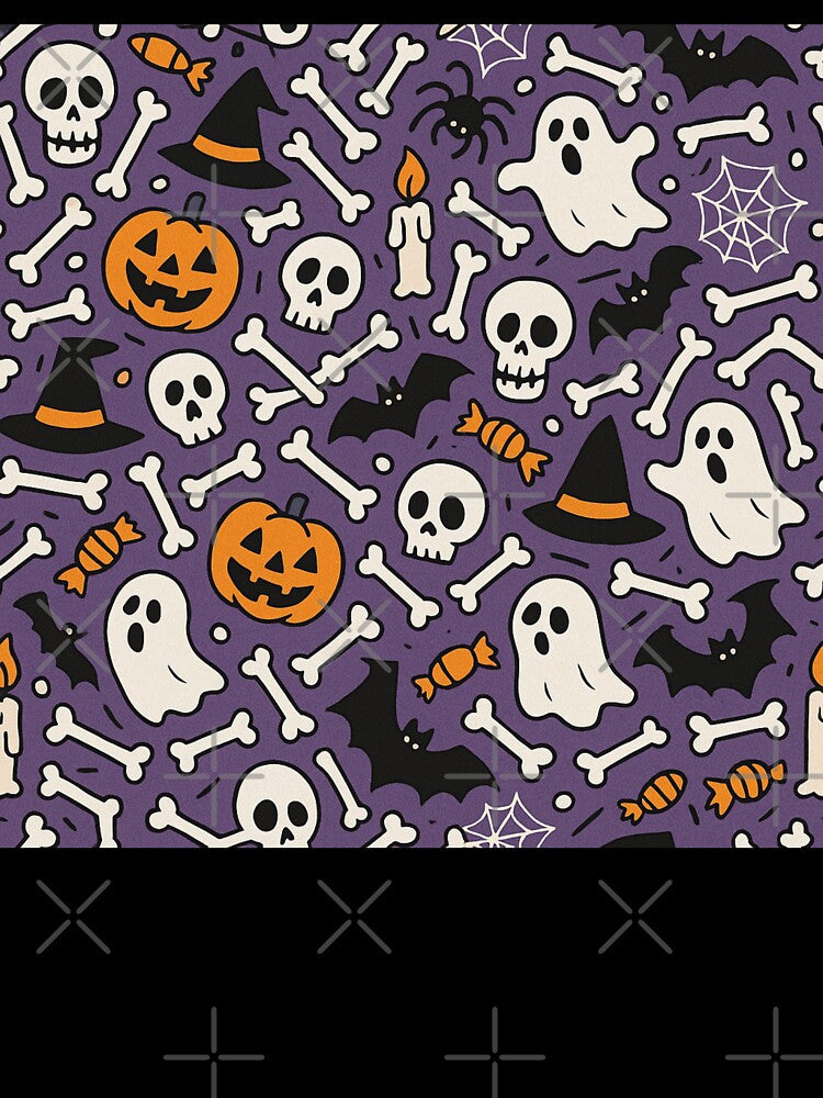 Fun Halloween Bones All Over Print Pattern by getpressedshirt