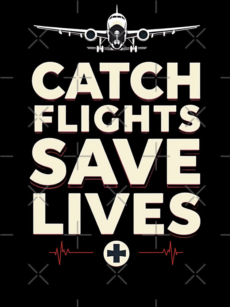 Catch Flights Save Lives by PerkzPrints