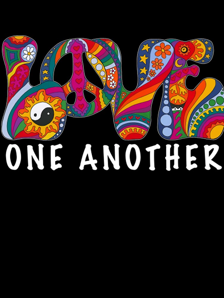 Hippie Flower Children Love One Another Hippie by GiteLois