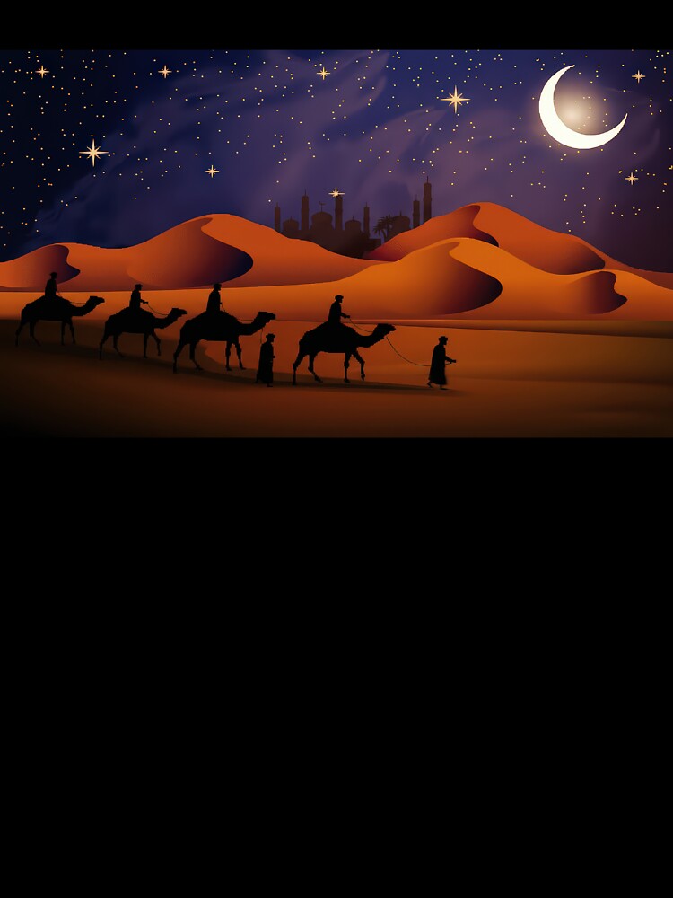Pixel Desert Caravan by Saint Arts Studio