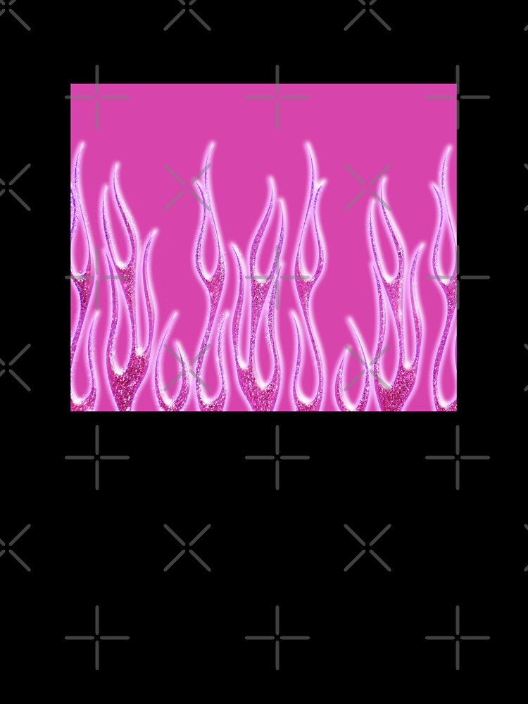 Y2K Aesthetic Pink Flames by ind3finite