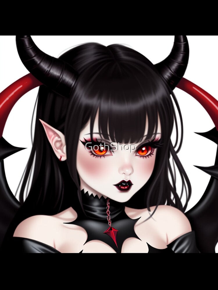 Goth Girl Cute Artwork 3 by GothShop