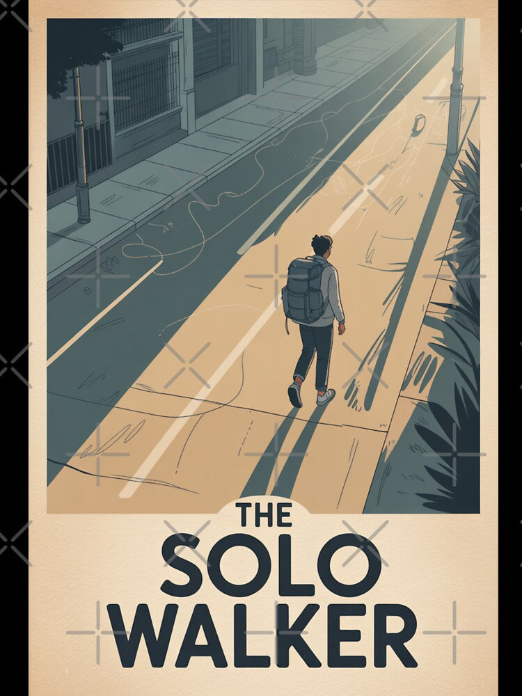 The Solo Walker – Solo Travel Personality Sticker & Poster by TheChaosDesign