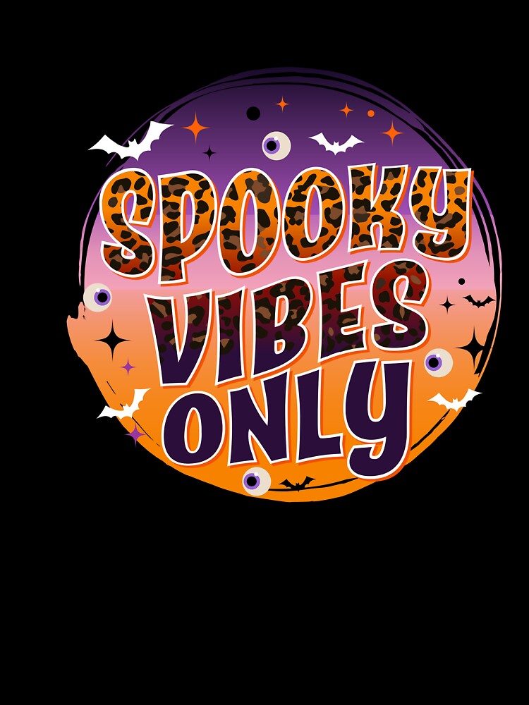 Spooky Vibes Only, Halloween Leopard, Halloween Sublimation Design, Spooky Season, Halloween Shirt Designs, Retro Halloween by OctonoteStudio