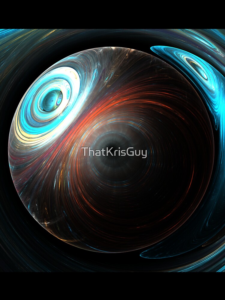Galaxy Approaches A Black Hole - Space Art - Geometric Art by ThatKrisGuy