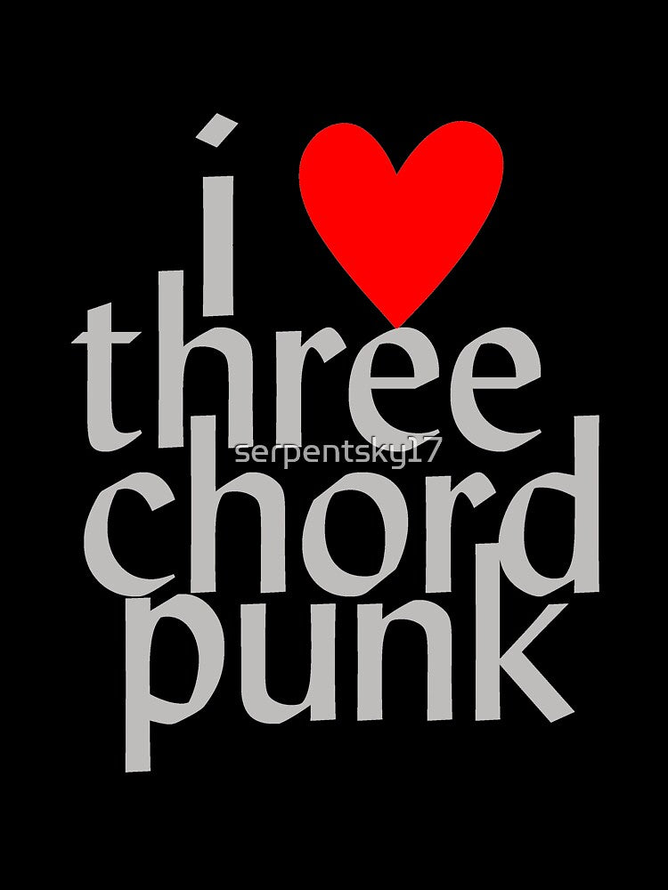 I Heart Three Chord Punk by SerpentSkyArts
