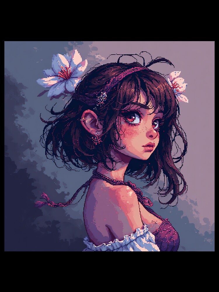 Retro Art Cute And Beautiful Girl by pexoboy