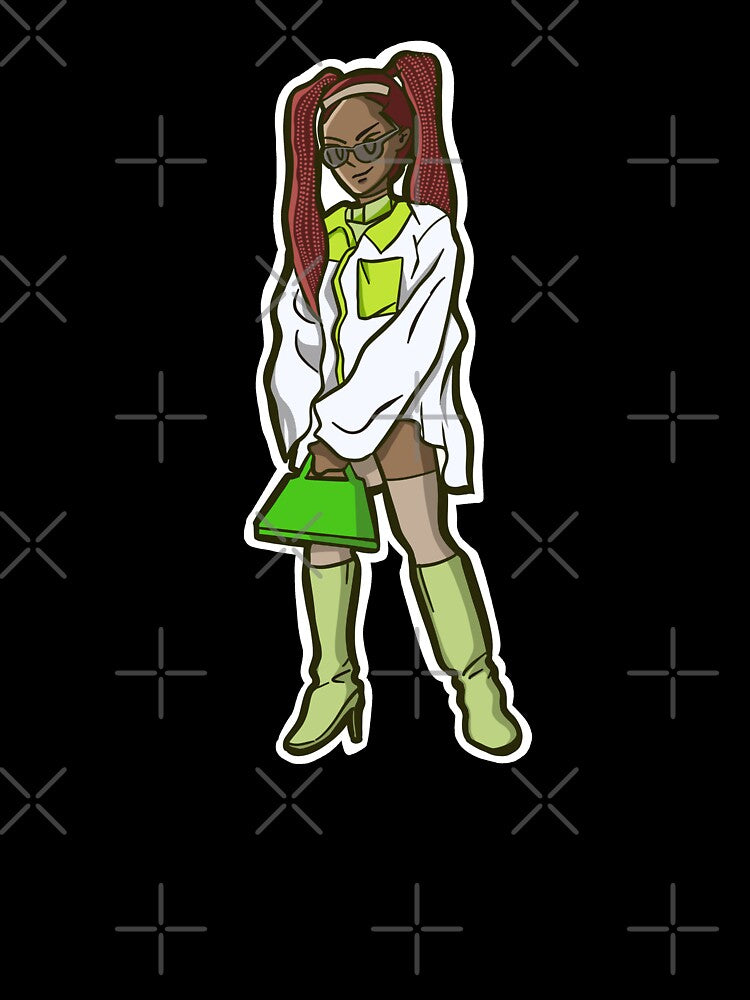 streetwear teen girl Illustration clip art collection by StairheadStore