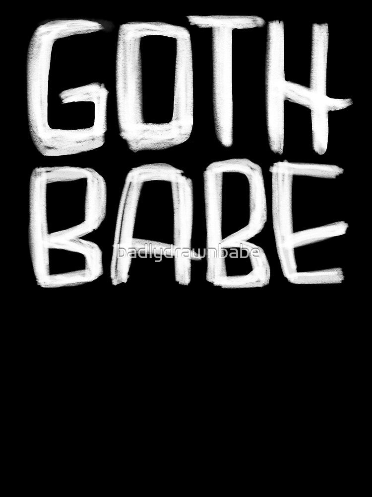 Goth Babe for goth girl, pastel goth by badlydrawnbabe