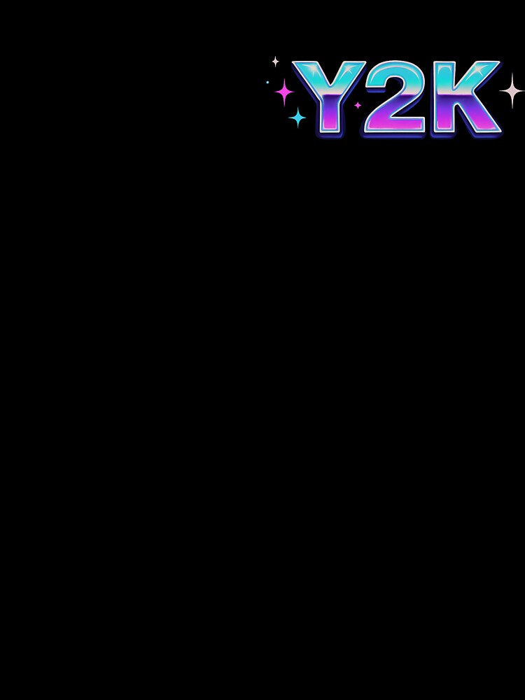 Y2K Neon Chrome Typography – Retro 2000s Aesthetic Text Design by AstroGlamStudio