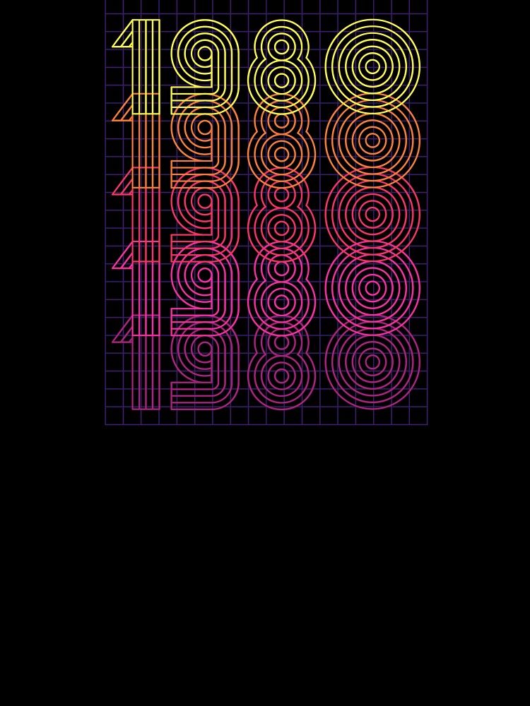 Vintage 1980 Birthday - 80s Retro Nostalgia by AaaleXX