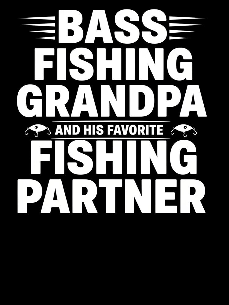 Bass Fishing Grandpa And His Favorite Fishing Partner Bass Fishing Humor Grandpa  Angler Grandpa Clipart by Azulinyo
