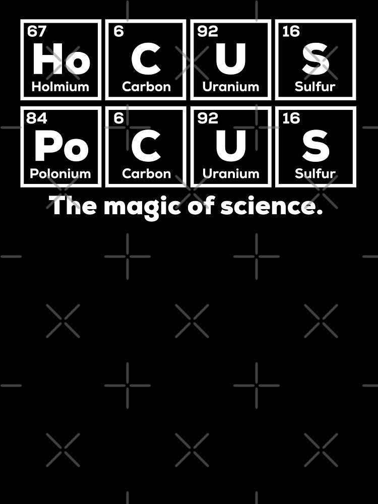 Funny Chemistry Periodic Table Words hocus pocus periodic table the magic of science by champagnemoment