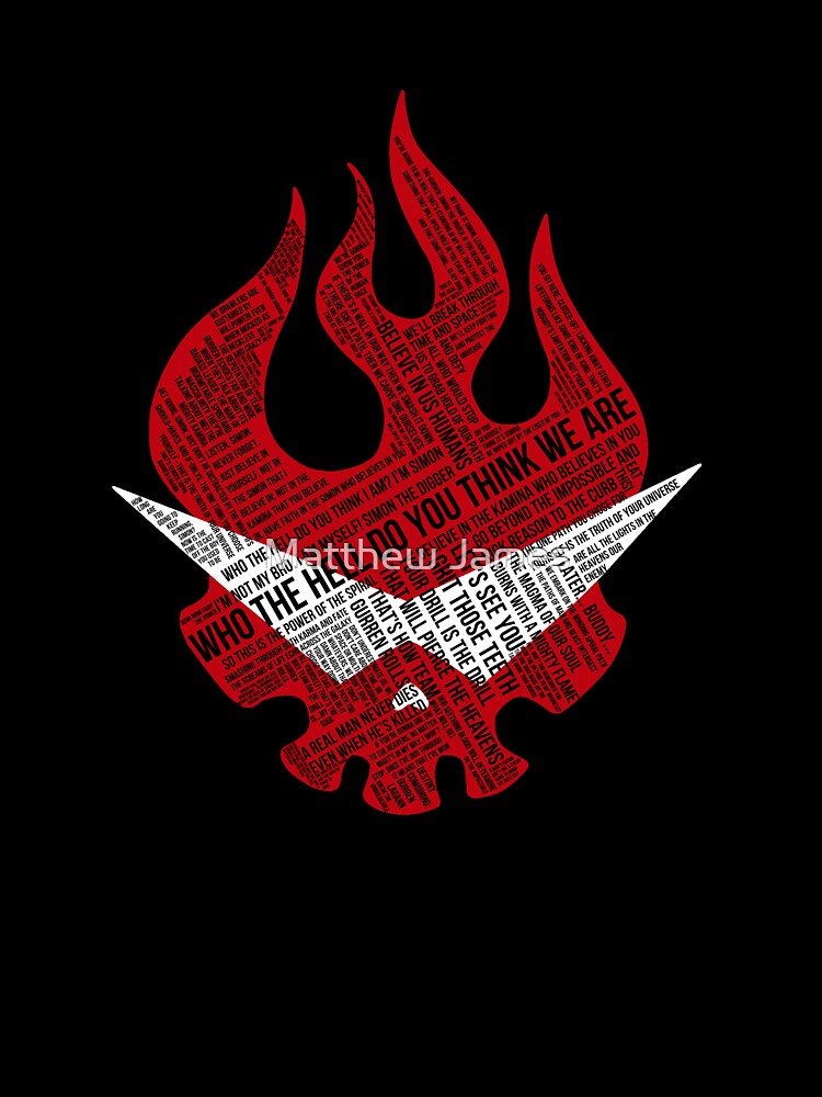 Gurren Lagann typography by Carlosthellama