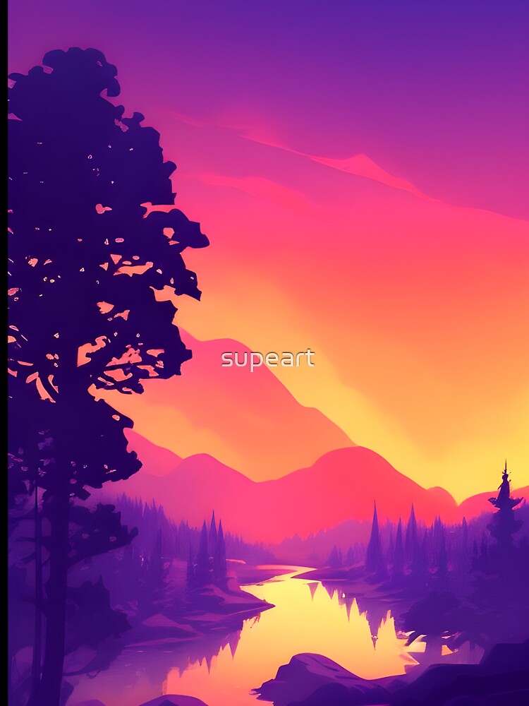 Add a Touch of Beauty and Tranquility to Your Life with Our Stunning Minimalist Forest Landscape Prints by supeart