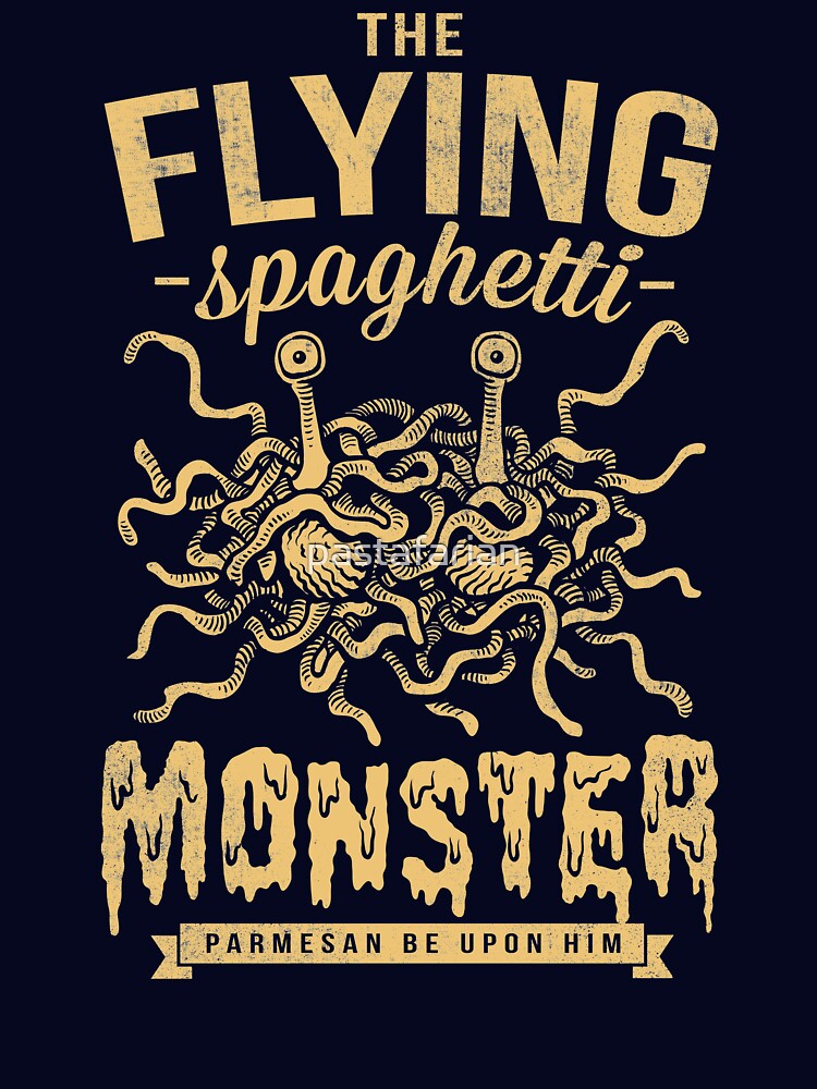 The Flying Spaghetti Monster (dark) by pastafarian