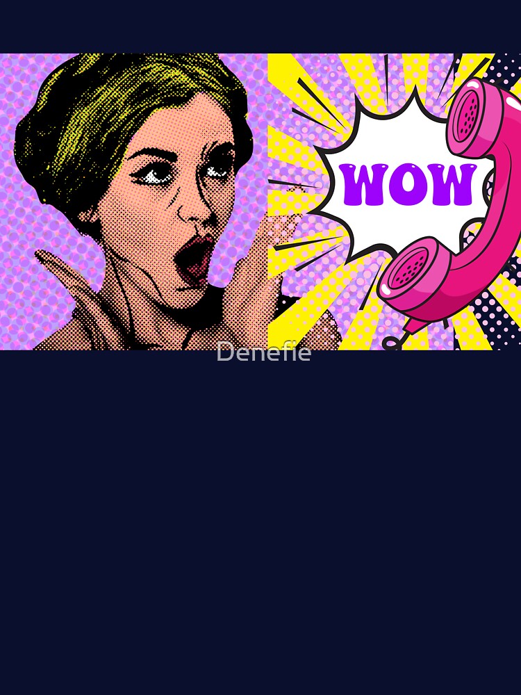Pop Culture Pop Art Pop Culture Pattern: WOW by Denefie