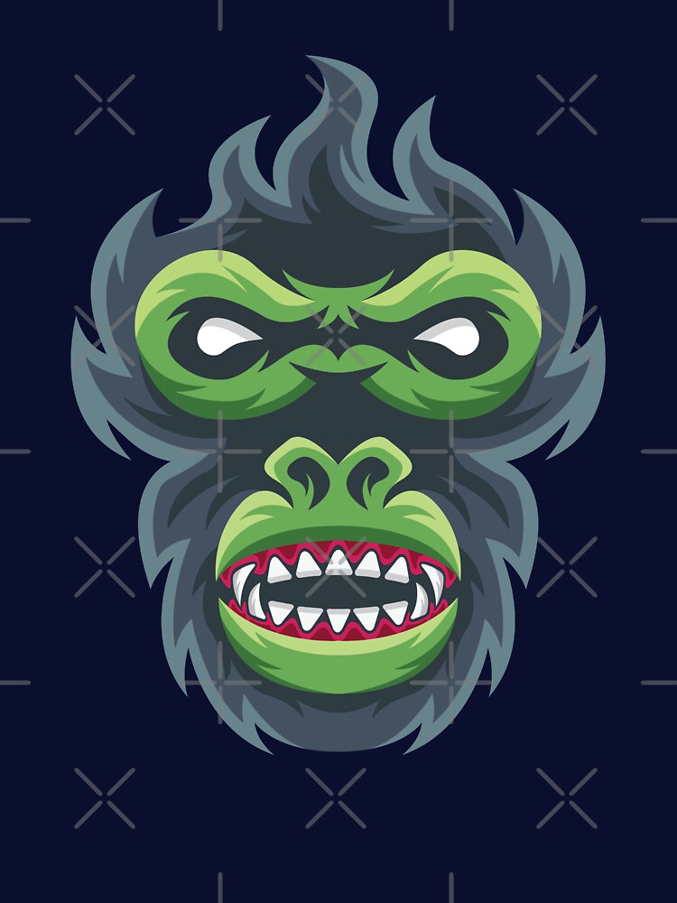 Cool Gorilla Head by Prince - Bestseller ★★★★★
