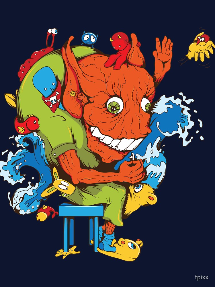 Funny Colorful Cartoon by tpixx