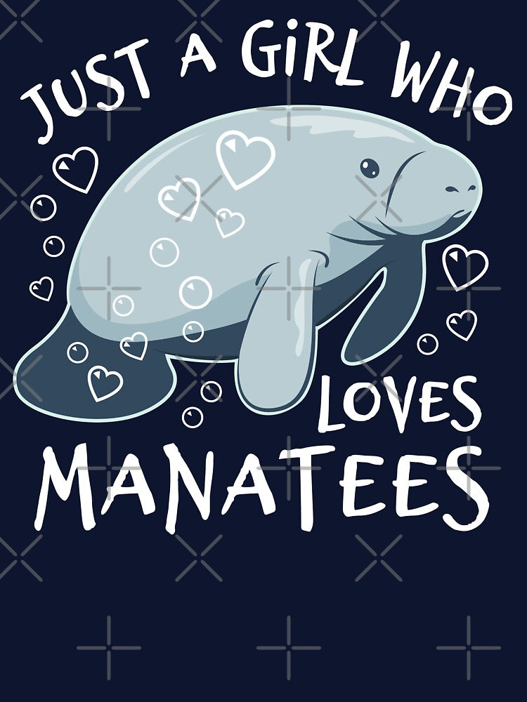 Just A Girl Who Loves Manatees - Cute Manatee by Bangtees