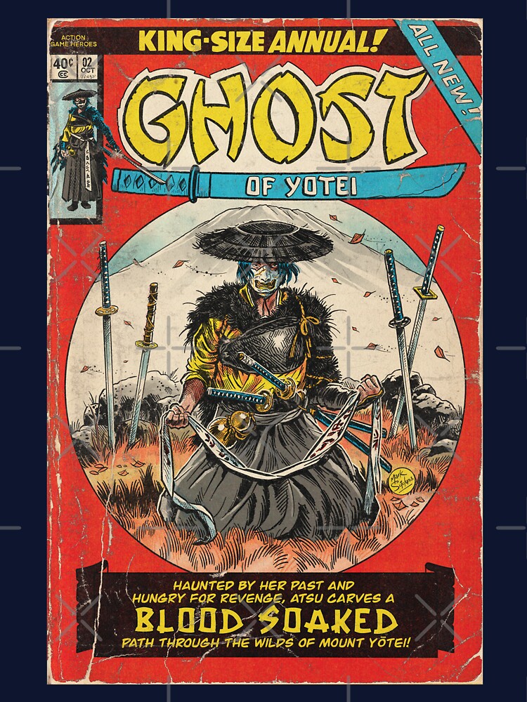 "Ghost" Samurai Comic Book Cover Fan Art by MarkScicluna