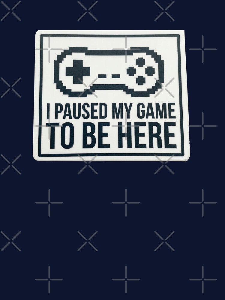 Funny Gamer Sticker Gaming Humor Deadpan Relatable Gamer Life Decal by CarlosV