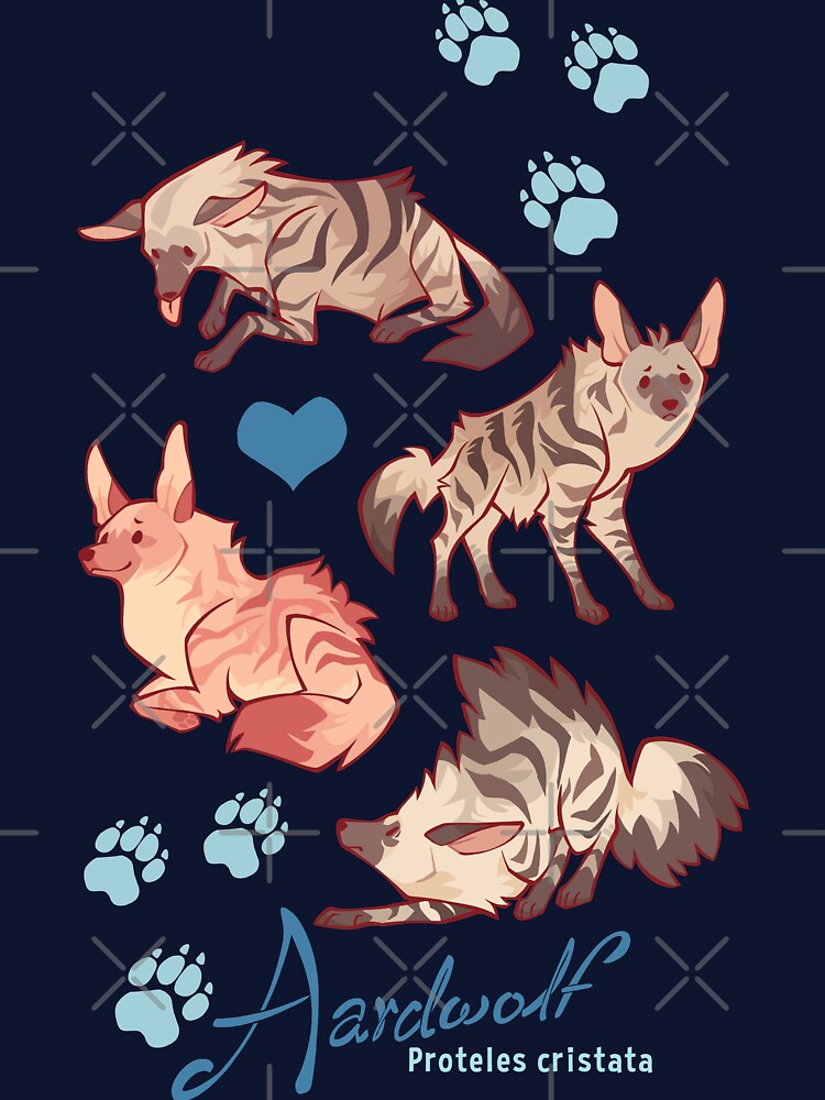 Aardwolf sticker and goodies pack by Colordrilos
