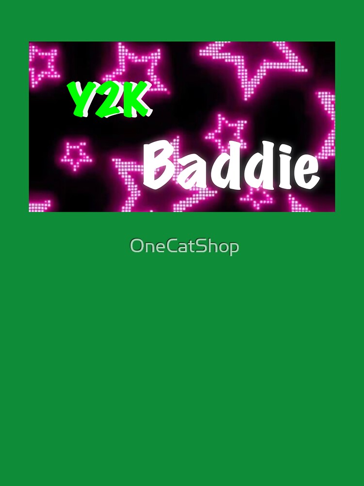 Y2K Baddie Green Sticker Year 2000 Baddie Green Sticker by OneCatShop