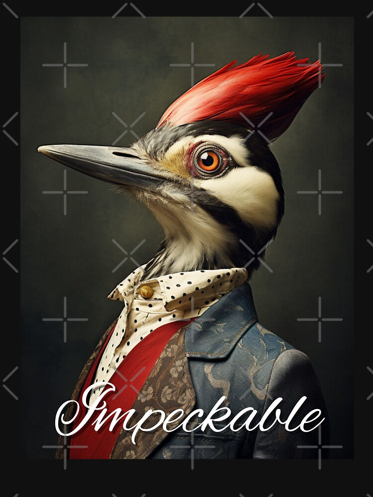 Impeckable Funny Woodpecker Bird Pun by AerinDigital