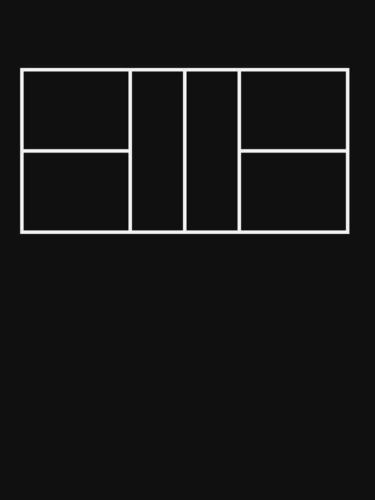 Pickleball Court Outline, Minimalist by PicklePerfect