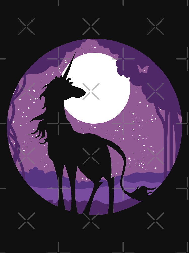 Unicorn Moon in the Woods by samohtlion